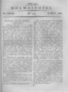 Rozmaitości. Pismo Dodatkowe do Gazety Lwowskiej. 1821 R.1 nr27