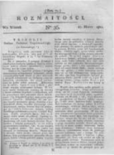 Rozmaitości. Pismo Dodatkowe do Gazety Lwowskiej. 1821 R.1 nr36