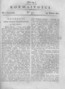 Rozmaitości. Pismo Dodatkowe do Gazety Lwowskiej. 1821 R.1 nr37