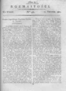 Rozmaitości. Pismo Dodatkowe do Gazety Lwowskiej. 1821 R.1 nr42
