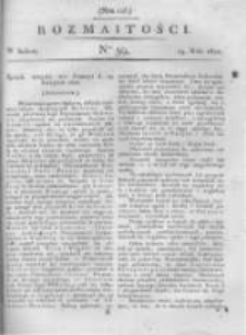 Rozmaitości. Pismo Dodatkowe do Gazety Lwowskiej. 1821 R.1 nr59
