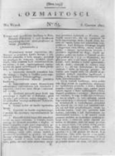 Rozmaitości. Pismo Dodatkowe do Gazety Lwowskiej. 1821 R.1 nr65