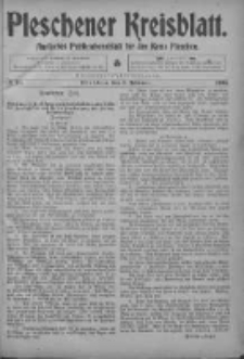 Pleschener Kreisblatt: Amtliches Publicationsblatt fuer den Kreis Pleschen 1903.02.04 Jg.51 Nr10
