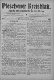 Pleschener Kreisblatt: Amtliches Publicationsblatt fuer den Kreis Pleschen 1903.02.28 Jg.51 Nr17