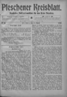 Pleschener Kreisblatt: Amtliches Publicationsblatt fuer den Kreis Pleschen 1903.04.15 Jg.51 Nr30