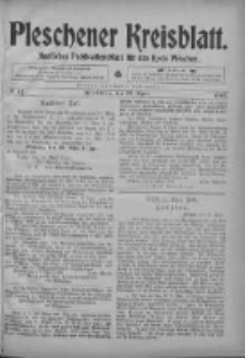 Pleschener Kreisblatt: Amtliches Publicationsblatt fuer den Kreis Pleschen 1903.04.22 Jg.51 Nr32
