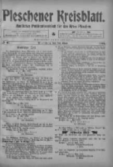 Pleschener Kreisblatt: Amtliches Publicationsblatt fuer den Kreis Pleschen 1903.05.20 Jg.51 Nr40