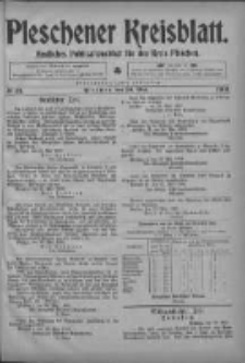 Pleschener Kreisblatt: Amtliches Publicationsblatt fuer den Kreis Pleschen 1903.05.30 Jg.51 Nr43