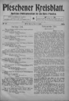 Pleschener Kreisblatt: Amtliches Publicationsblatt fuer den Kreis Pleschen 1903.07.04 Jg.51 Nr53
