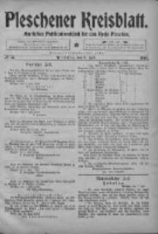 Pleschener Kreisblatt: Amtliches Publicationsblatt fuer den Kreis Pleschen 1903.07.08 Jg.51 Nr54