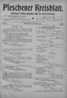 Pleschener Kreisblatt: Amtliches Publicationsblatt fuer den Kreis Pleschen 1903.07.18 Jg.51 Nr57