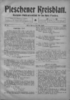 Pleschener Kreisblatt: Amtliches Publicationsblatt fuer den Kreis Pleschen 1903.07.22 Jg.51 Nr58