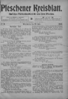 Pleschener Kreisblatt: Amtliches Publicationsblatt fuer den Kreis Pleschen 1903.07.25 Jg.51 Nr59