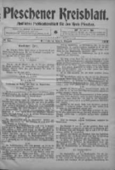 Pleschener Kreisblatt: Amtliches Publicationsblatt fuer den Kreis Pleschen 1903.08.05 Jg.51 Nr62