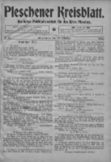 Pleschener Kreisblatt: Amtliches Publicationsblatt fuer den Kreis Pleschen 1903.10.10 Jg.51 Nr81