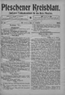 Pleschener Kreisblatt: Amtliches Publicationsblatt fuer den Kreis Pleschen 1903.10.17 Jg.51 Nr83