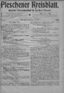 Pleschener Kreisblatt: Amtliches Publicationsblatt fuer den Kreis Pleschen 1903.10.21 Jg.51 Nr84