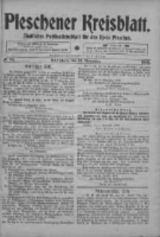 Pleschener Kreisblatt: Amtliches Publicationsblatt fuer den Kreis Pleschen 1903.11.11 Jg.51 Nr90