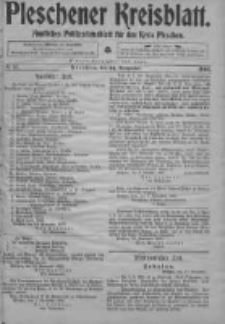 Pleschener Kreisblatt: Amtliches Publicationsblatt fuer den Kreis Pleschen 1903.11.14 Jg.51 Nr91