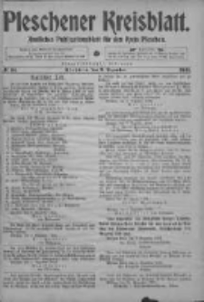 Pleschener Kreisblatt: Amtliches Publicationsblatt fuer den Kreis Pleschen 1903.12.09 Jg.51 Nr98