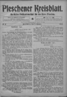 Pleschener Kreisblatt: Amtliches Publicationsblatt fuer den Kreis Pleschen 1904.01.06 Jg.52 Nr2