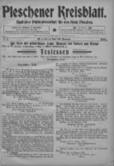 Pleschener Kreisblatt: Amtliches Publicationsblatt fuer den Kreis Pleschen 1904.01.16 Jg.52 Nr5