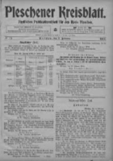 Pleschener Kreisblatt: Amtliches Publicationsblatt fuer den Kreis Pleschen 1904.02.03 Jg.52 Nr10
