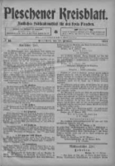 Pleschener Kreisblatt: Amtliches Publicationsblatt fuer den Kreis Pleschen 1904.02.13 Jg.52 Nr13