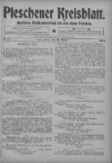 Pleschener Kreisblatt: Amtliches Publicationsblatt fuer den Kreis Pleschen 1904.04.16 Jg.52 Nr31