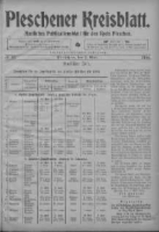 Pleschener Kreisblatt: Amtliches Publicationsblatt fuer den Kreis Pleschen 1904.05.04 Jg.52 Nr36