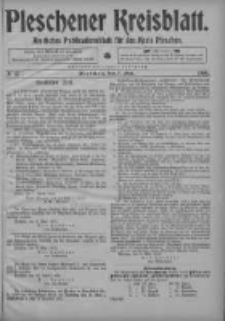 Pleschener Kreisblatt: Amtliches Publicationsblatt fuer den Kreis Pleschen 1904.05.07 Jg.52 Nr37