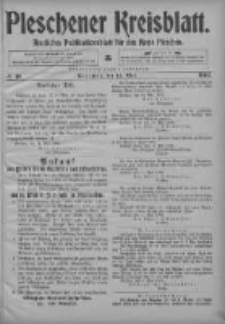Pleschener Kreisblatt: Amtliches Publicationsblatt fuer den Kreis Pleschen 1904.05.14 Jg.52 Nr39