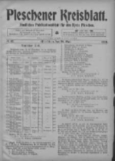 Pleschener Kreisblatt: Amtliches Publicationsblatt fuer den Kreis Pleschen 1904.05.28 Jg.52 Nr43