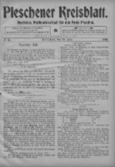 Pleschener Kreisblatt: Amtliches Publicationsblatt fuer den Kreis Pleschen 1904.06.25 Jg.52 Nr51