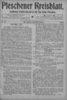 Pleschener Kreisblatt: Amtliches Publicationsblatt fuer den Kreis Pleschen 1904.10.29 Jg.52 Nr87