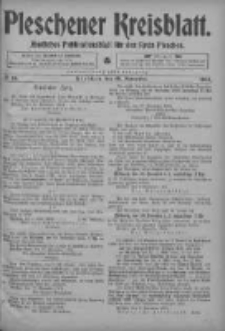 Pleschener Kreisblatt: Amtliches Publicationsblatt fuer den Kreis Pleschen 1904.11.19 Jg.52 Nr93