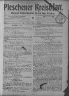Pleschener Kreisblatt: Amtliches Publicationsblatt fuer den Kreis Pleschen 1905.01.04 Jg.53 Nr1