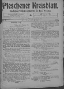 Pleschener Kreisblatt: Amtliches Publicationsblatt fuer den Kreis Pleschen 1905.01.07 Jg.53 Nr2