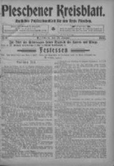Pleschener Kreisblatt: Amtliches Publicationsblatt fuer den Kreis Pleschen 1905.01.21 Jg.53 Nr6