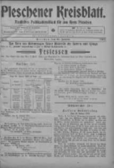 Pleschener Kreisblatt: Amtliches Publicationsblatt fuer den Kreis Pleschen 1905.01.25 Jg.53 Nr7