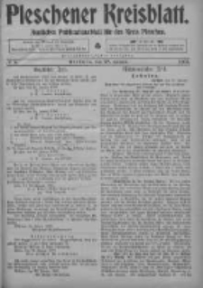 Pleschener Kreisblatt: Amtliches Publicationsblatt fuer den Kreis Pleschen 1905.01.28 Jg.53 Nr8