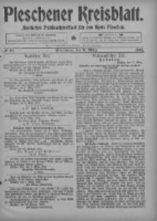 Pleschener Kreisblatt: Amtliches Publicationsblatt fuer den Kreis Pleschen 1905.03.11 Jg.53 Nr20