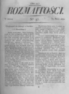 Rozmaitości. Pismo Dodatkowe do Gazety Lwowskiej. 1822 R.2 nr37