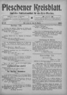 Pleschener Kreisblatt: Amtliches Publicationsblatt fuer den Kreis Pleschen 1905.04.08 Jg.53 Nr28