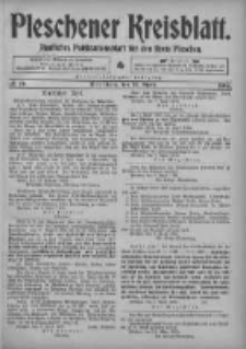 Pleschener Kreisblatt: Amtliches Publicationsblatt fuer den Kreis Pleschen 1905.04.12 Jg.53 Nr29