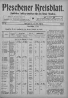 Pleschener Kreisblatt: Amtliches Publicationsblatt fuer den Kreis Pleschen 1905.04.22 Jg.53 Nr32
