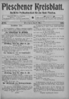 Pleschener Kreisblatt: Amtliches Publicationsblatt fuer den Kreis Pleschen 1905.05.03 Jg.53 Nr35