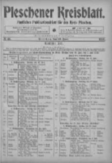 Pleschener Kreisblatt: Amtliches Publicationsblatt fuer den Kreis Pleschen 1905.06.10 Jg.53 Nr46