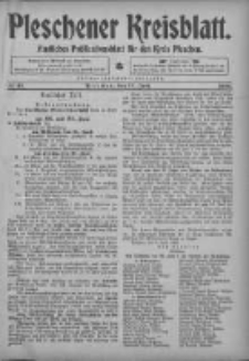 Pleschener Kreisblatt: Amtliches Publicationsblatt fuer den Kreis Pleschen 1905.06.17 Jg.53 Nr48