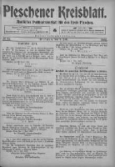 Pleschener Kreisblatt: Amtliches Publicationsblatt fuer den Kreis Pleschen 1905.07.05 Jg.53 Nr53